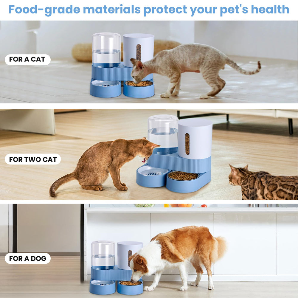 Pawzone non-slip feet anchor the unit for quiet, stable feeding.