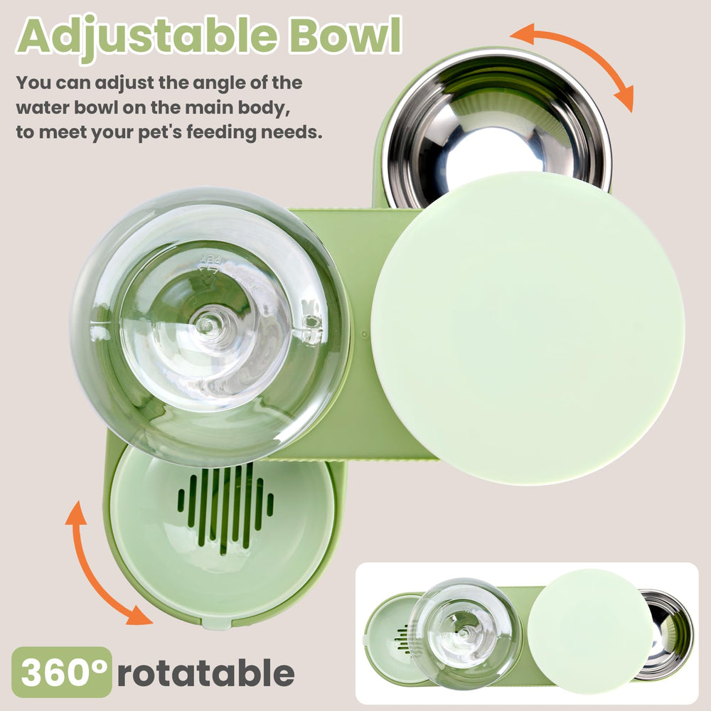 Pawzone stainless steel water dispenser close-up on safe materials.