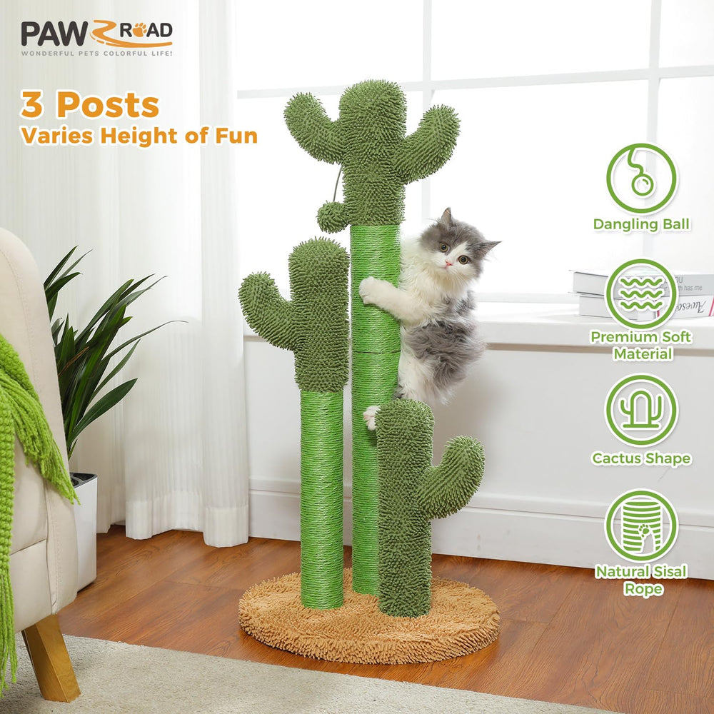 PAWZ Road sisal posts and carpeted surfaces for multi-height scratching