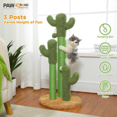 PAWZ Road sisal posts and carpeted surfaces for multi-height scratching