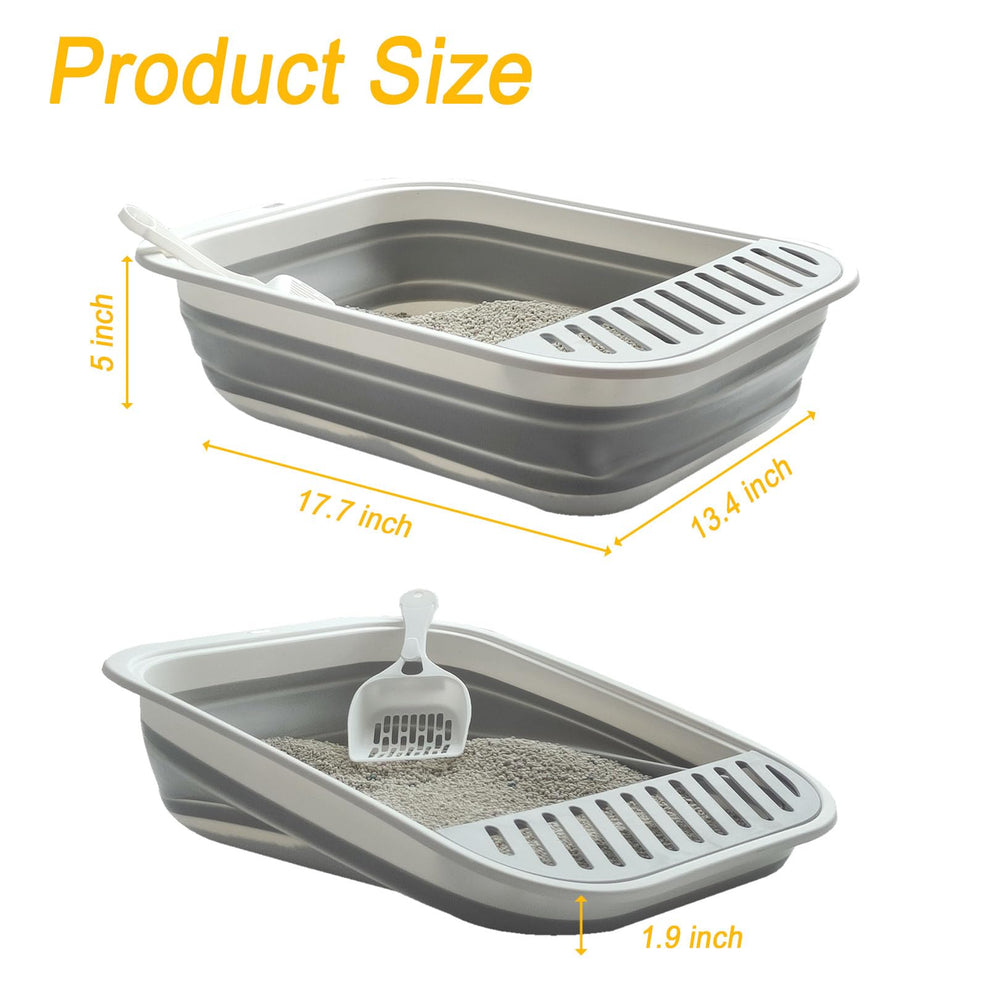 Paxlkuao low-entry kitten litter box facilitates gentle access for kittens and seniors.