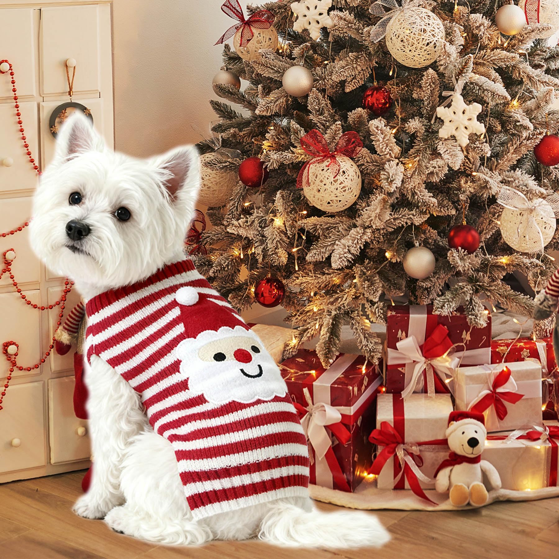 PAYHTOW three-pack knit sweaters offer mix-and-match holiday looks.