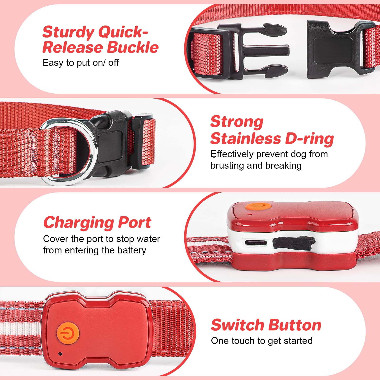 PcEoTllar rechargeable dog collar charging scene with quick power-up.