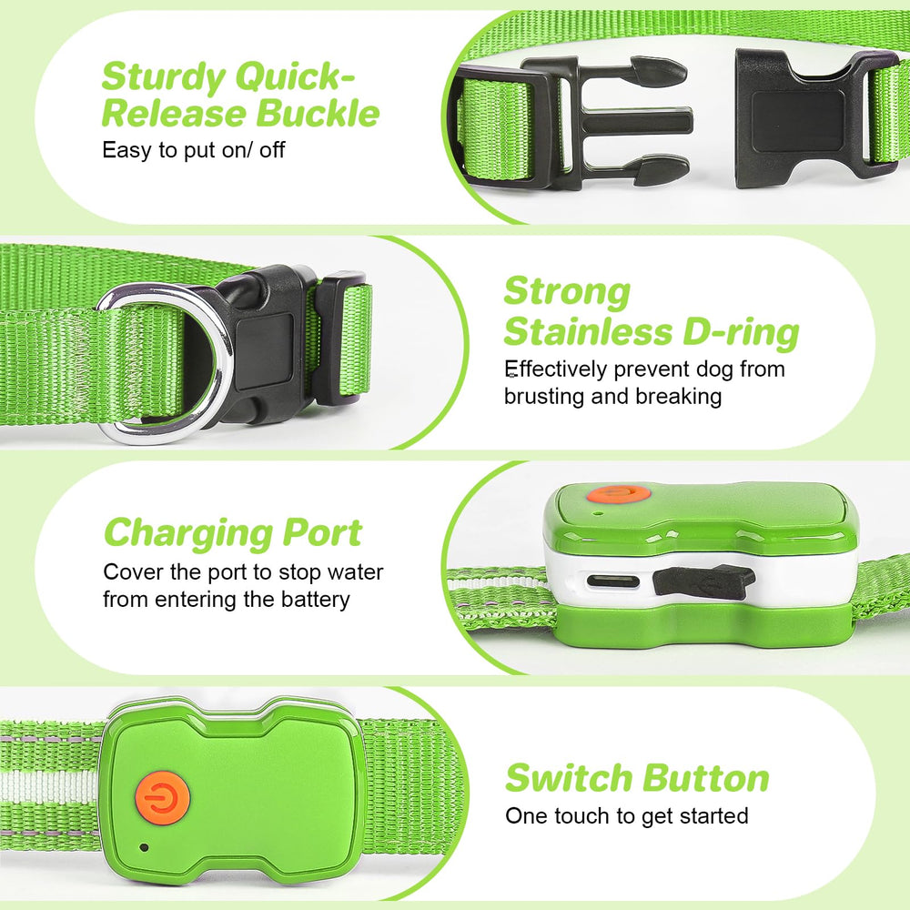 PcEoTllar close-up reveals three flashing modes to enhance safety in low light.