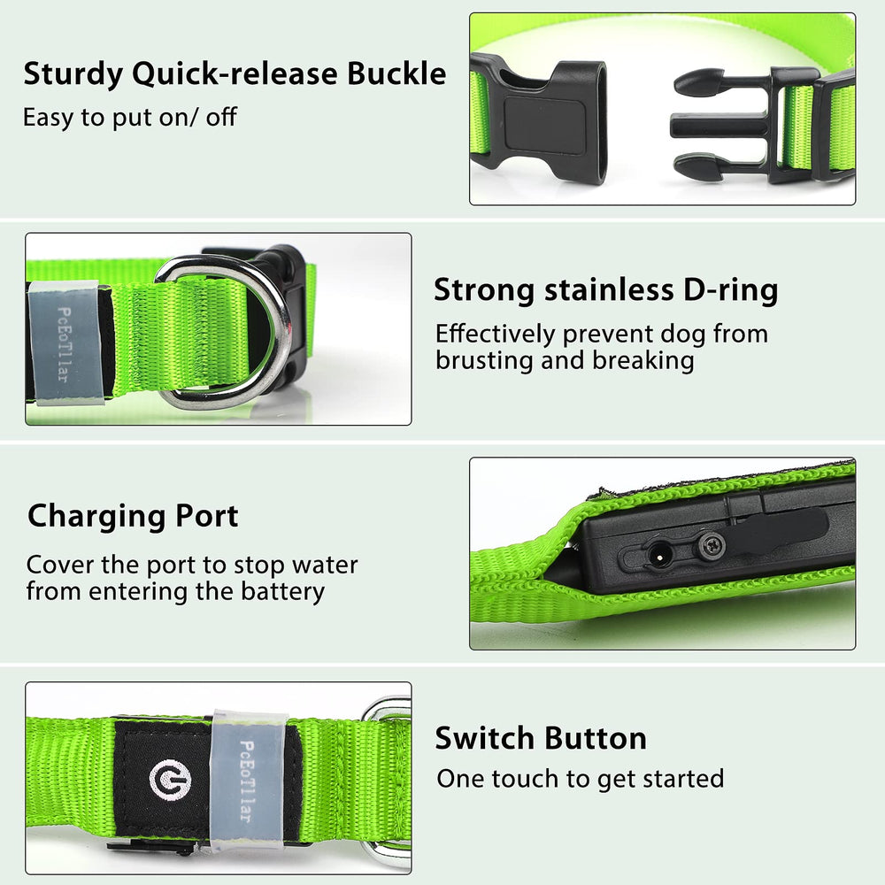PcEoTllar rechargeable USB dog collar charging for convenient everyday use