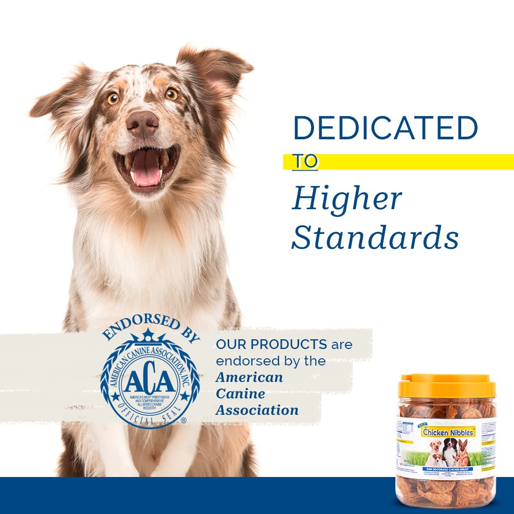 PCI Chicken Nibble packaging bears American Canine Association endorsement.