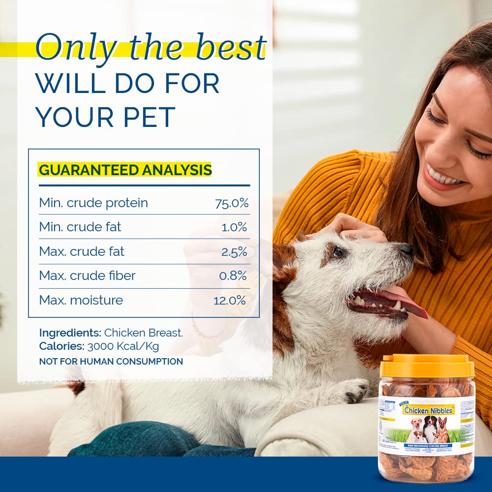 PCI Chicken Nibble bite-size treats ideal for dogs of all sizes.