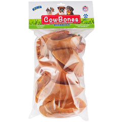 PCI Cow Bones 10-pack front view, a single-ingredient dog chew option.