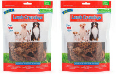 PCI Lamb Crunchys raw lamb lungs dog treats pack-2—high-protein, long-lasting chews for training and rewarding dogs.