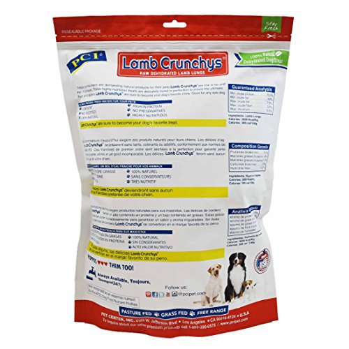 PCI Lamb Crunchys treat pieces ready for easy training rewards.