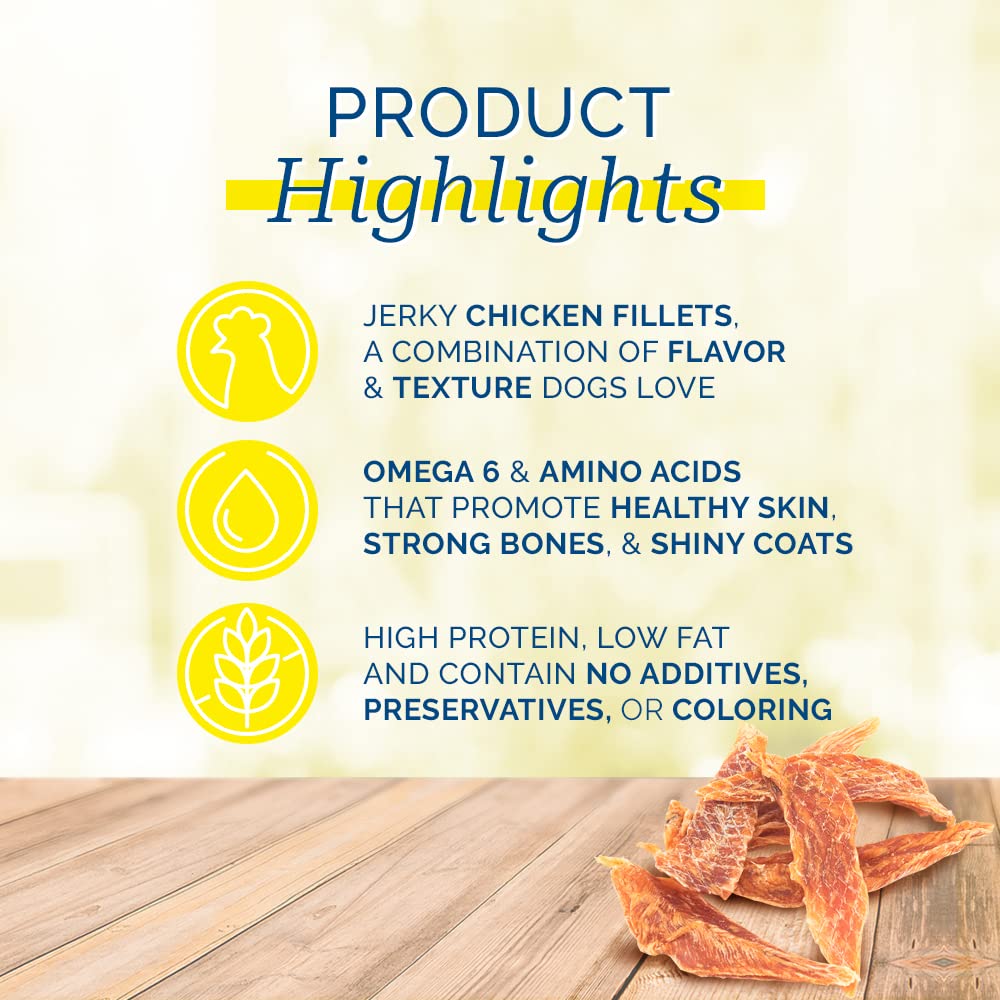 PCI Pet Center Inc. Chicken Breast Tenders close-up highlighting pure chicken protein for dogs