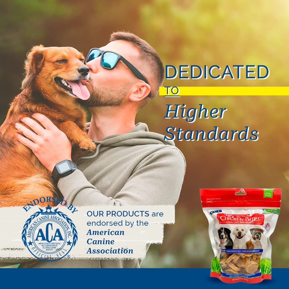 PCI Pet Center Inc. Chicken Bites, 8-ounce pack for convenient daily rewards.