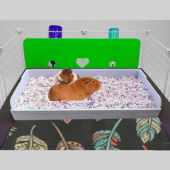 pcprbfk guinea pig litter box size 26x13-5-4-5 fits 1-3 pigs for shared area