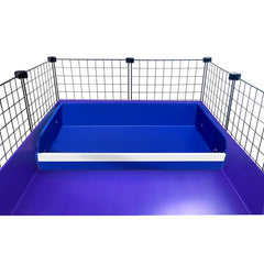 pcprbfk Midwest Guinea Pig Kitchen Area inside cage highlights tidy setup and dry fleece
