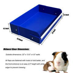 pcprbfk Midwest Guinea Pig Litter Box side view shows compact design for easy placement