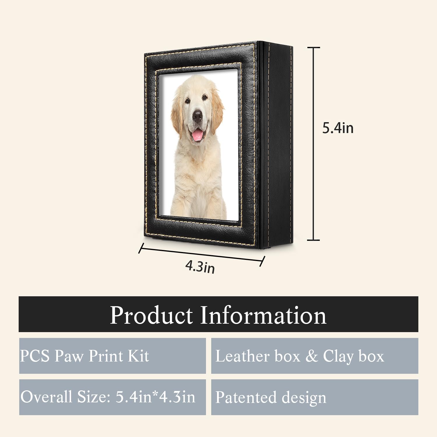 PCS Paw Print Kit safe clay offers odor-free, non-toxic impressions for your keepsake.