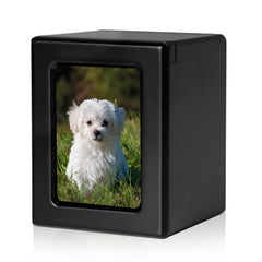 PCS Pet Urns for Dogs photo urn frame showcases cherished memories.