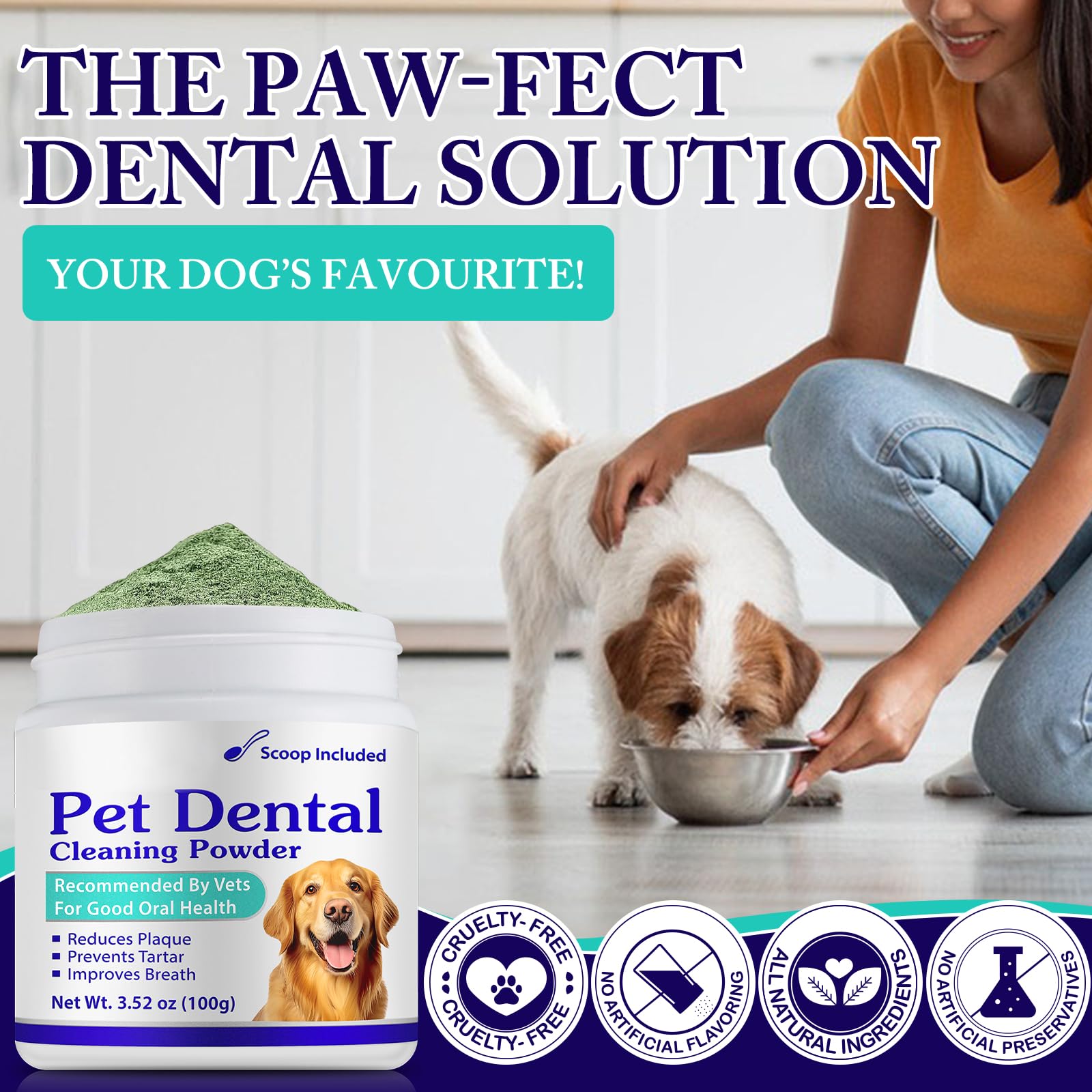 Peesnb dog breath freshening effect suggests fresher breath after use.