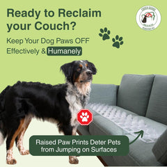 PEACHTREE PET scat mat on a counter surface discourages pawing and counter surfing