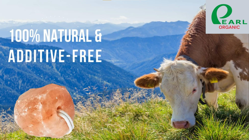 Pearl Organic Himalayan salt on rope 6lbs emphasizes additive-free composition.