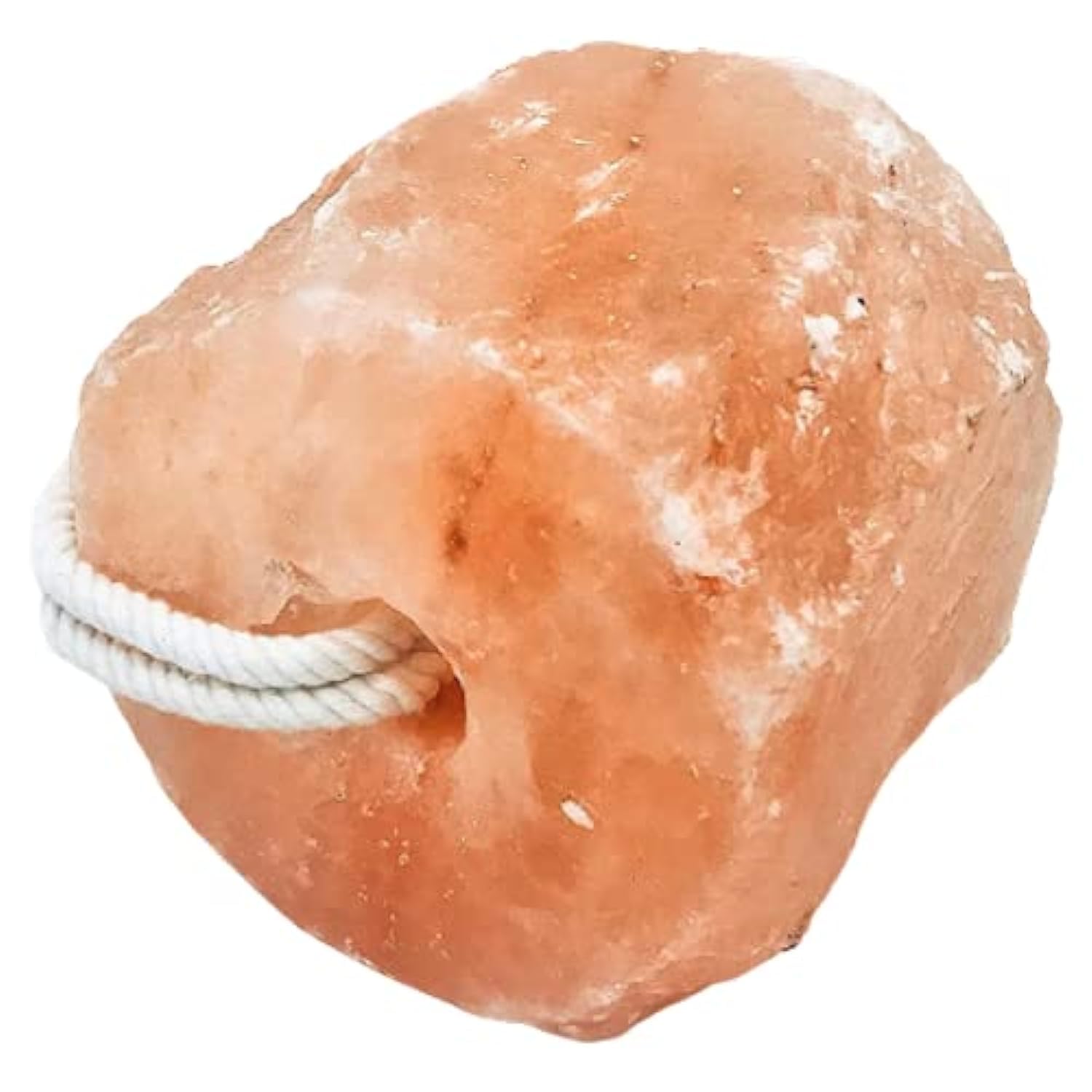 Pearl Organic salt lick on rope for horses with natural Himalayan minerals.