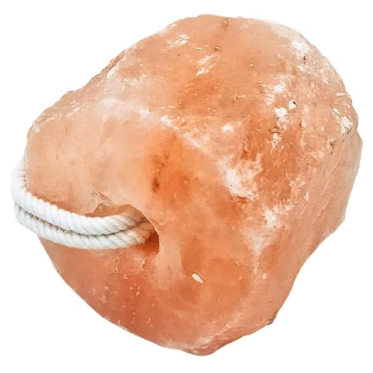 Pearl Organic salt lick on rope for horses with natural Himalayan minerals.