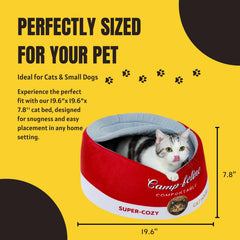 PECHVINO cat bed private enclosure—secure retreat for restful naps.