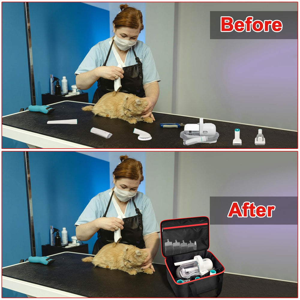 Peciue 8mm EPE foam lining cushions and protects grooming accessories during storage.