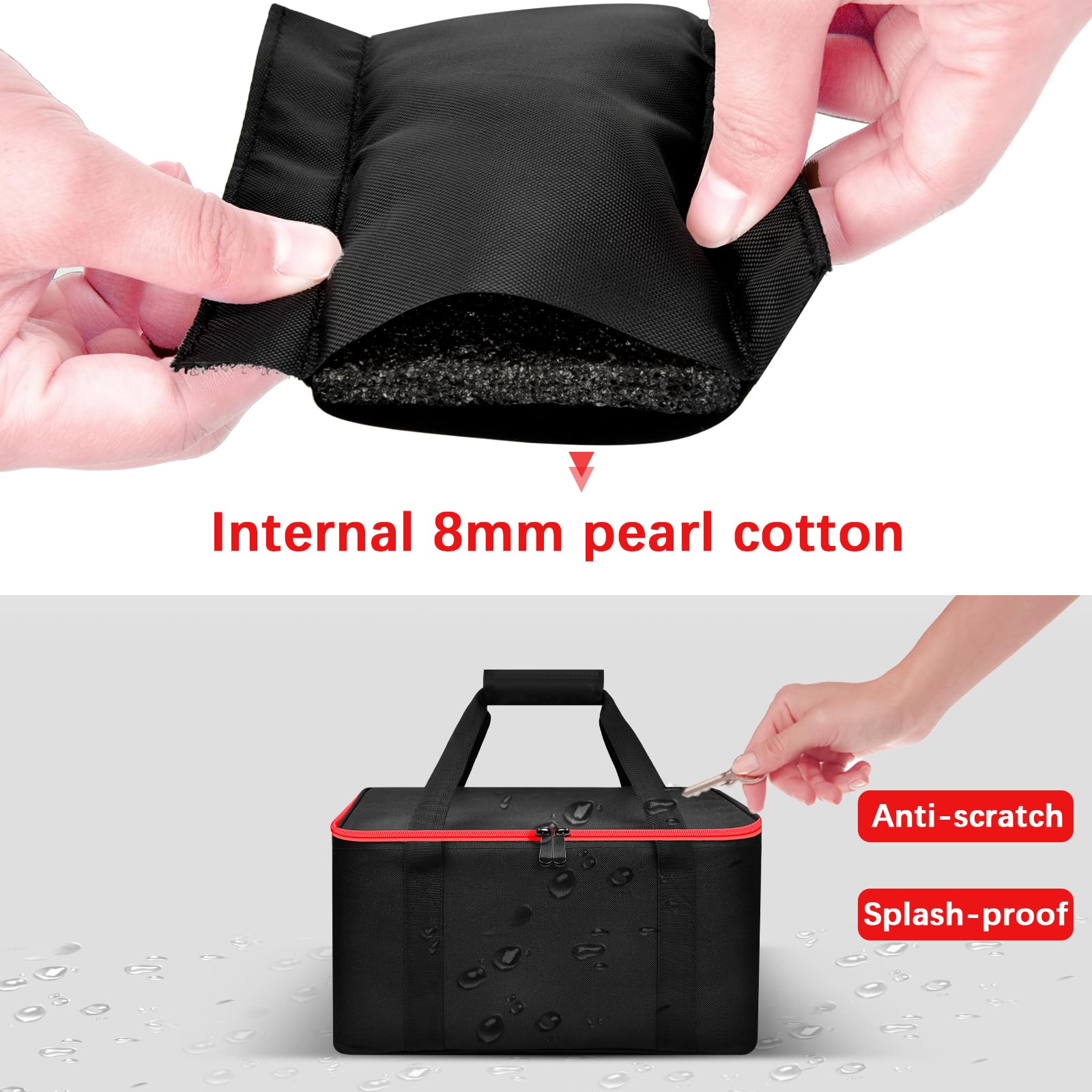 Peciue Oxford cloth scratch-proof exterior supports travel and daily use.