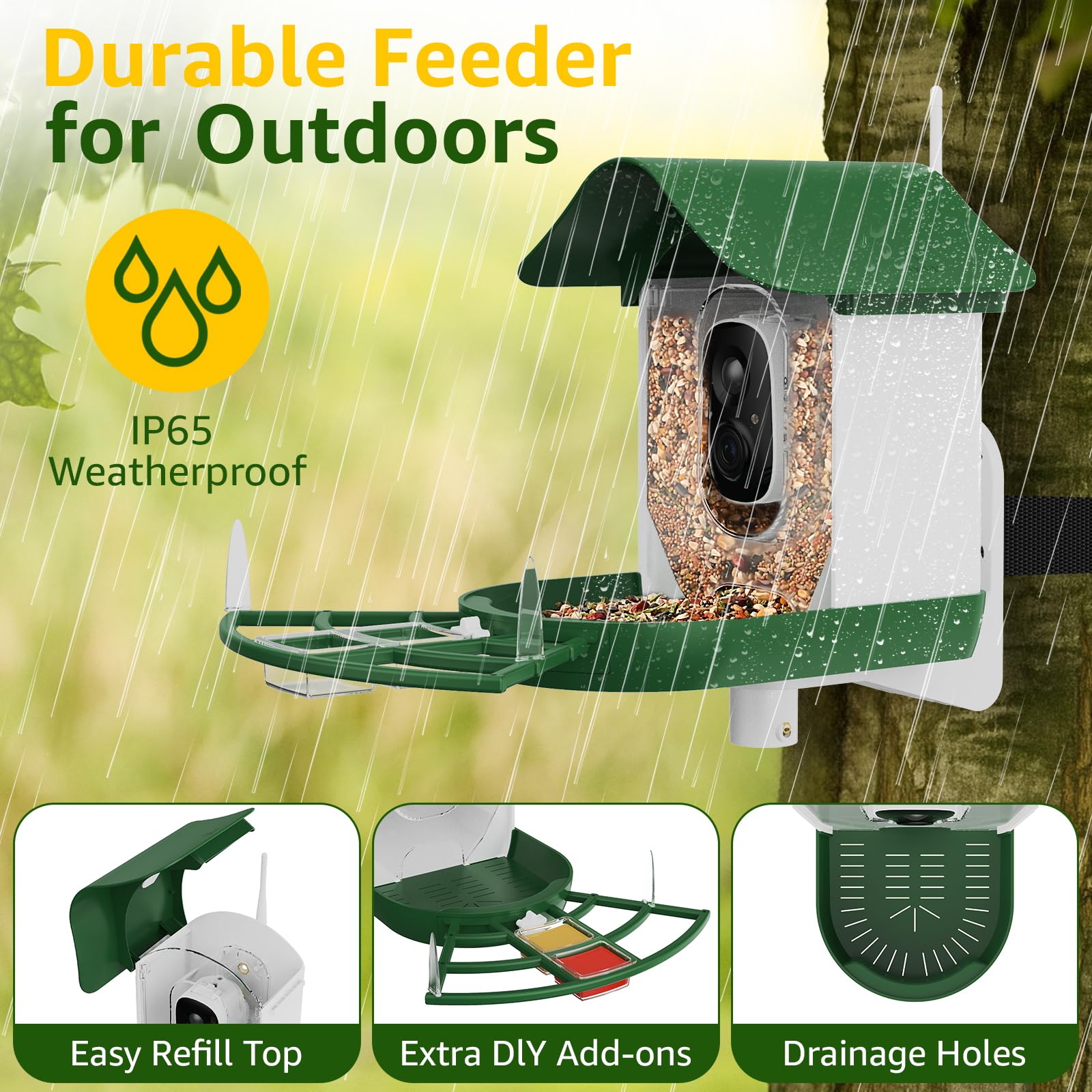 PeckCam fruit attachments attract a wider variety of birds.