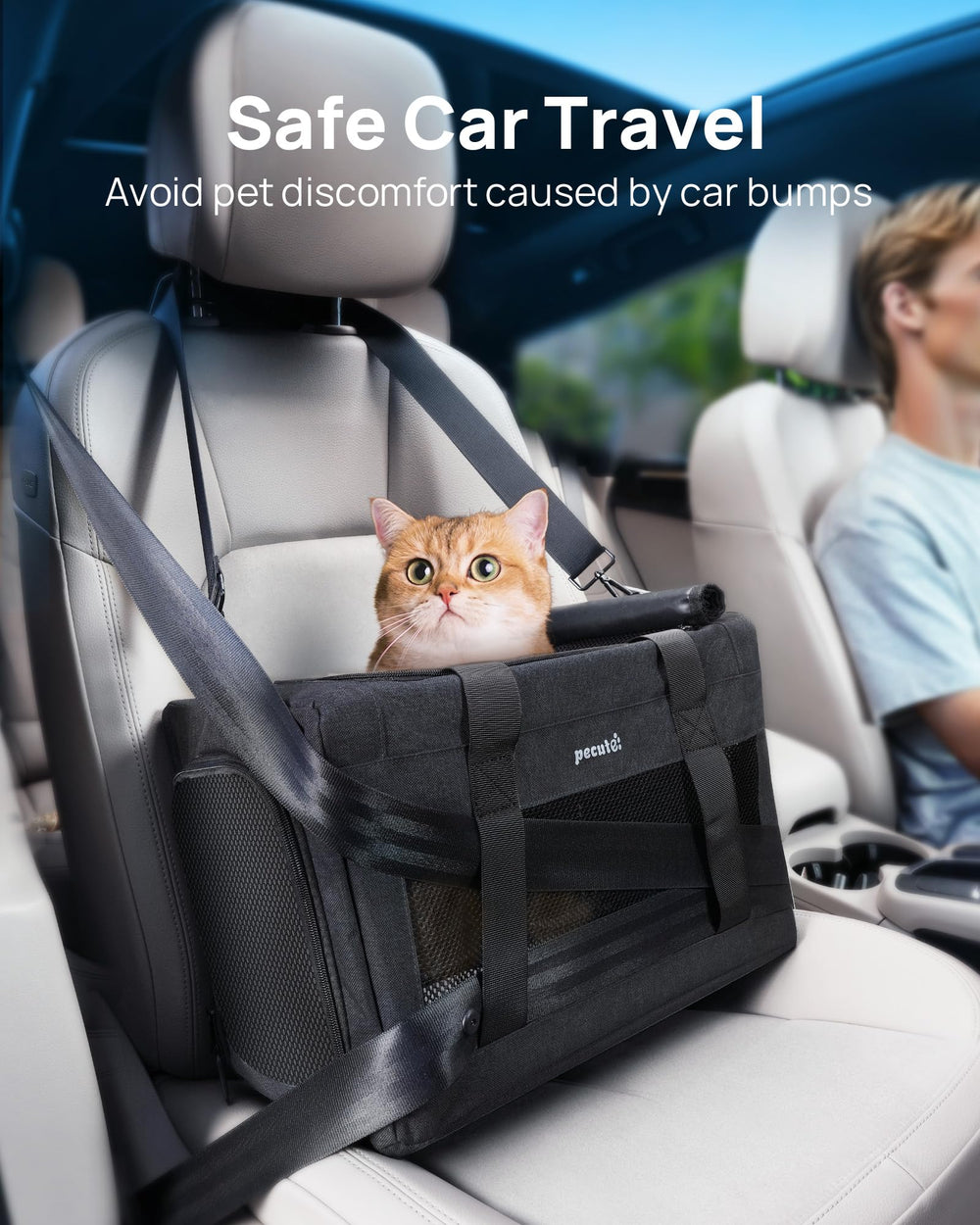 Pecute plane-travel-ready carrier fits cabin space