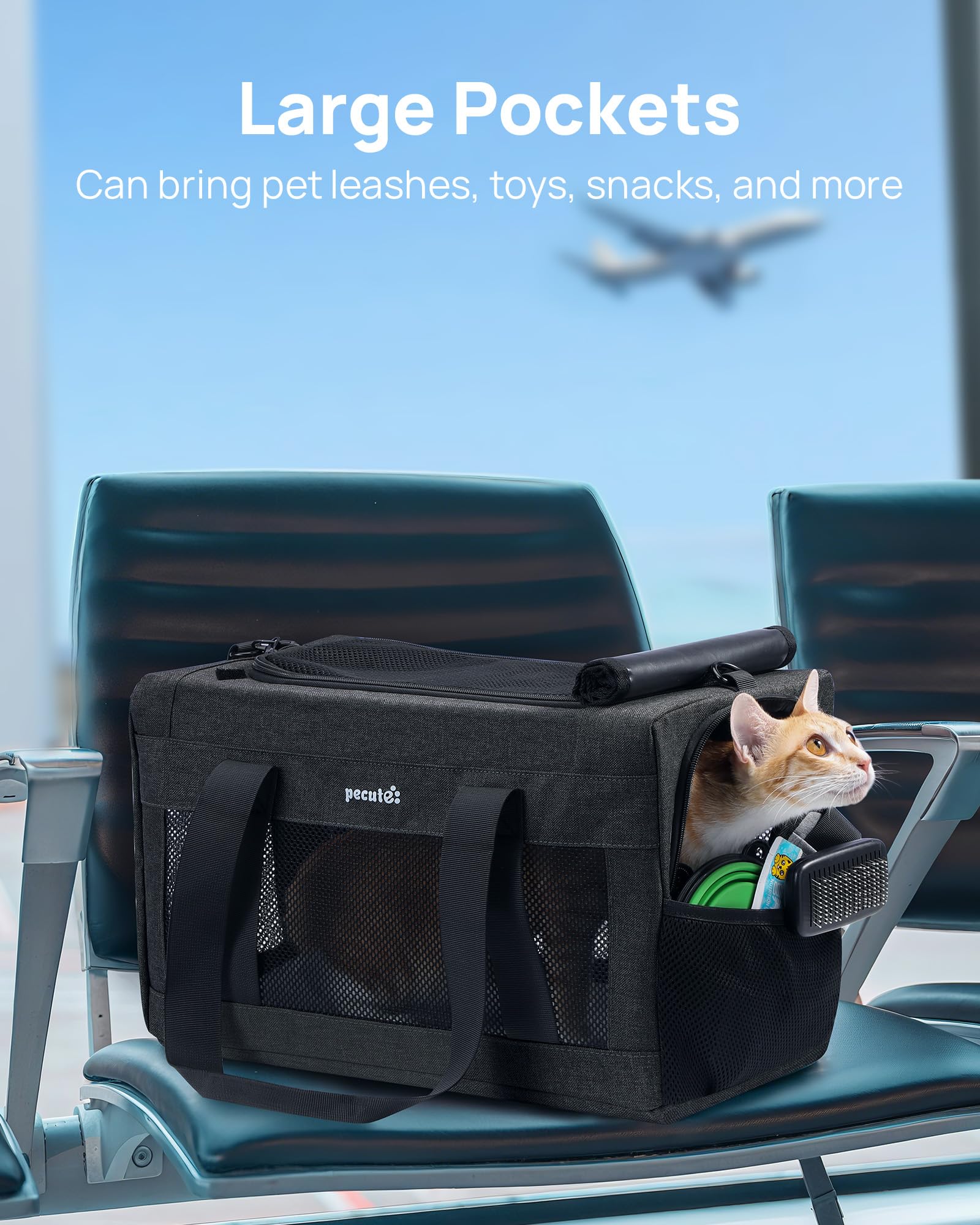 Pecute adjustable shoulder strap for hands-free transport