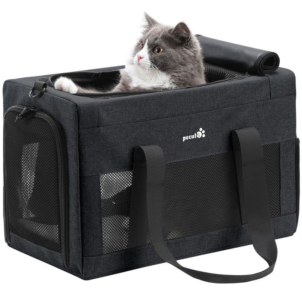 Pecute carrier with stable frame keeps shape during travel