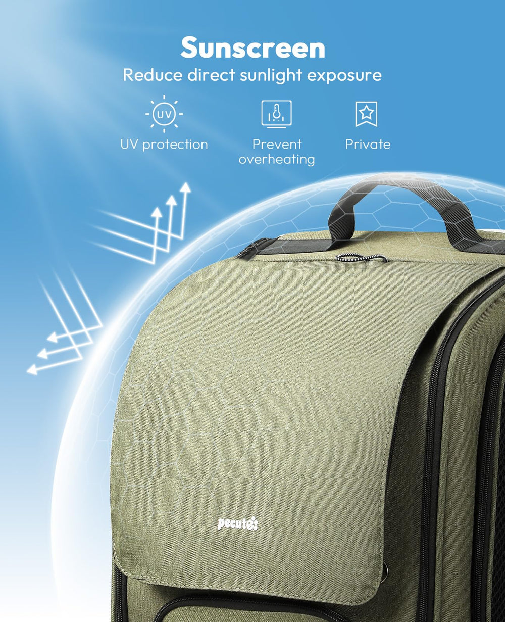 Pecute cat backpack back ergonomic design supports comfortable daily wear.