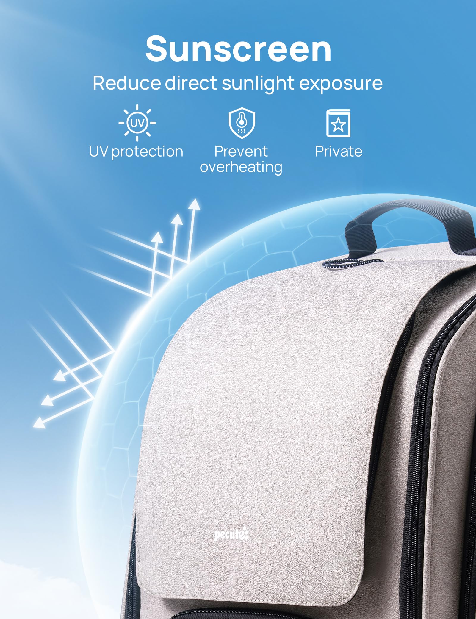 Pecute Cat Backpack Front Pocket Storage enables quick access to essentials