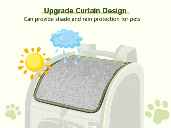 Pecute cat backpack lock-type zippers keep curious pets secure