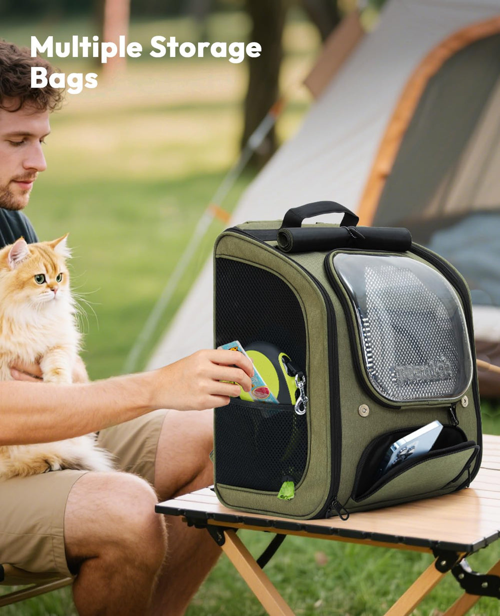 Pecute cat backpack removable padding simplifies cleaning after adventures.