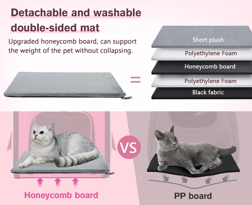 Pecute cat backpack retractable safety tether — keeps pets secured inside.
