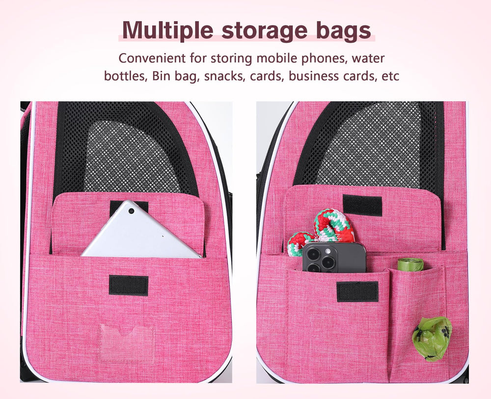 Pecute cat backpack waterproof Oxford fabric — durable protection against weather.