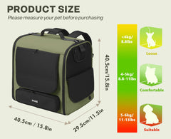 Pecute cat carrier backpack anti-escape leash keeps pets secure