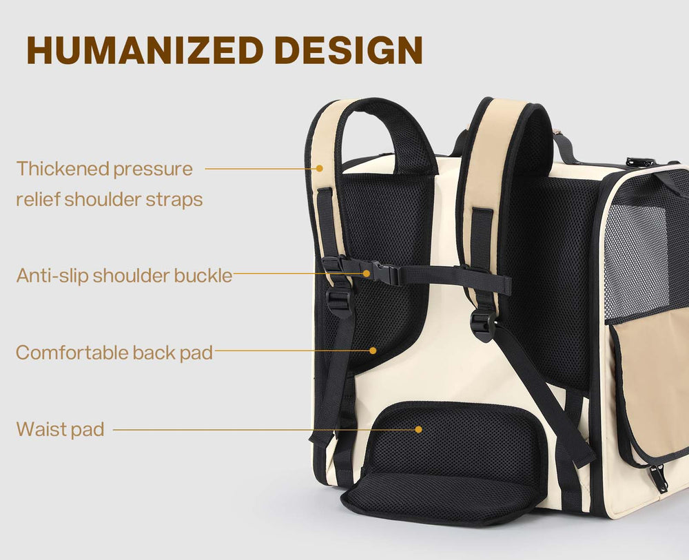 Pecute cat carrier backpack camping tent mode extends outdoor use