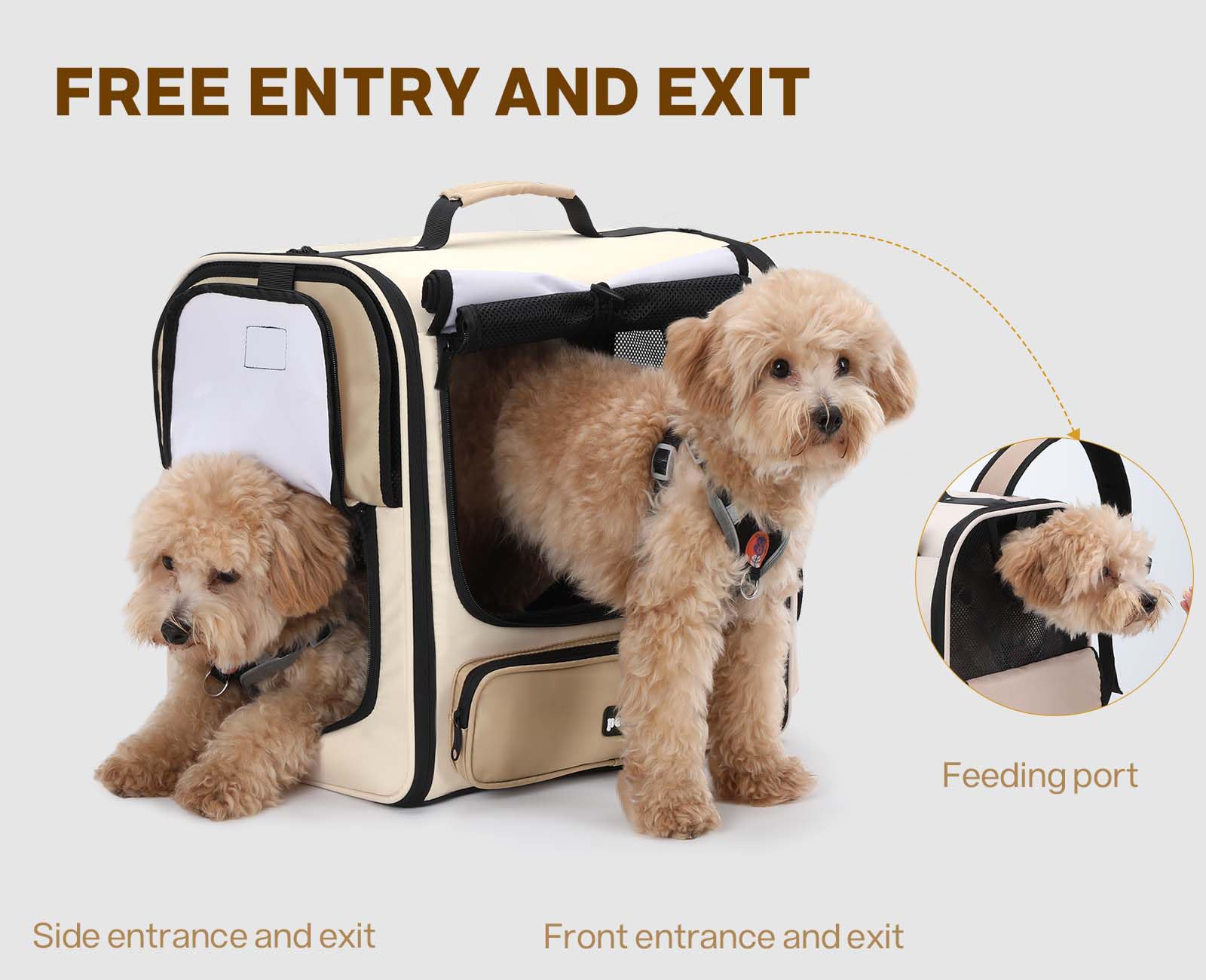 Pecute cat carrier backpack ergonomic straps reduce shoulder and back strain