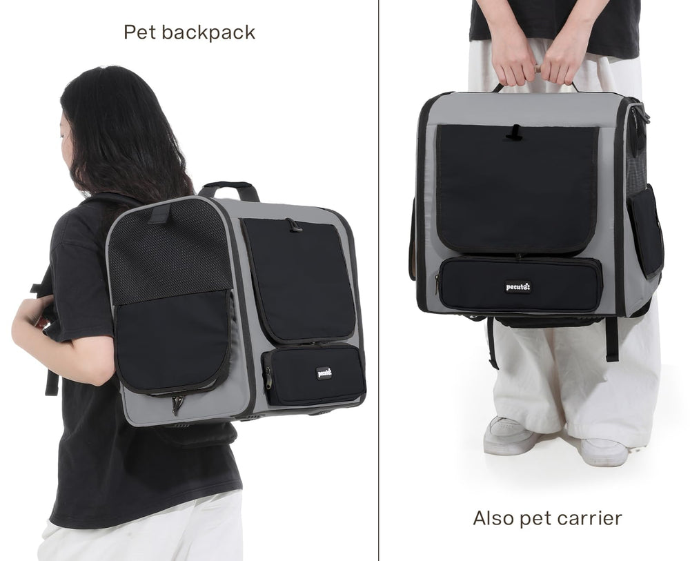 Pecute cat carrier backpack ideal for small pets or dogs up to 11 lb.