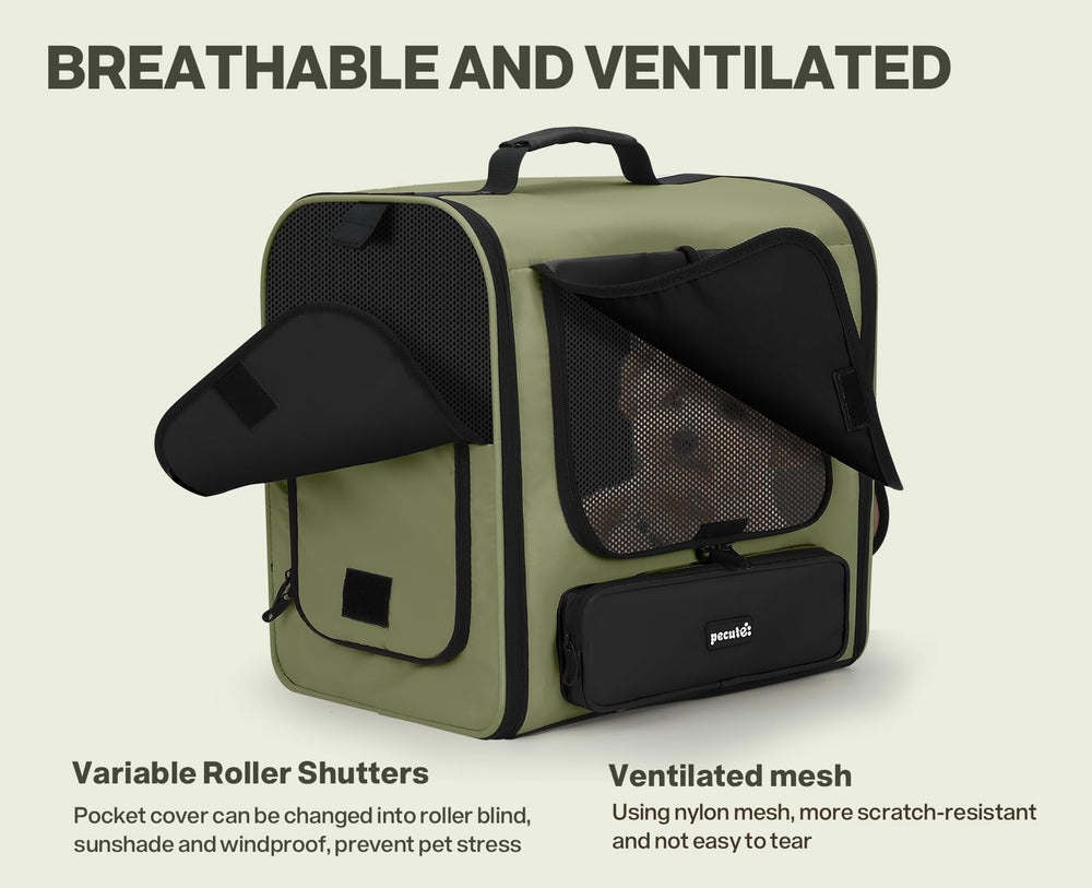 Pecute cat carrier backpack mesh ventilation windows promote airflow