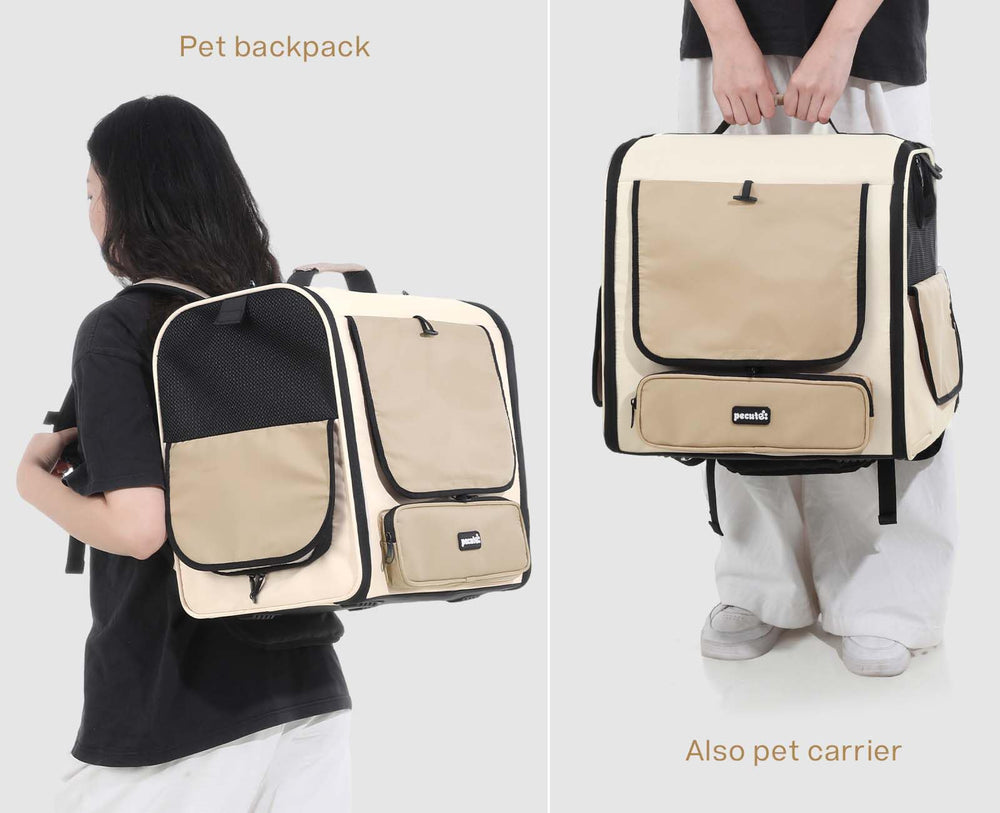 Pecute cat carrier backpack multiple-entry design ease of access