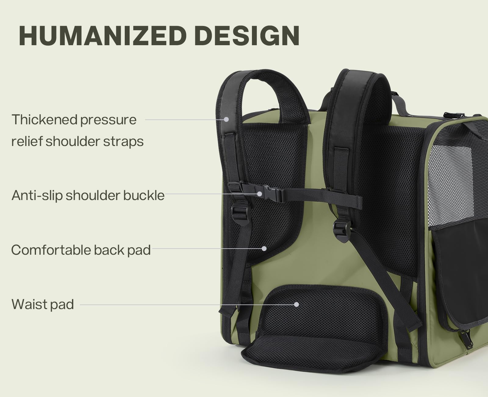 Pecute cat carrier backpack peek-out window for easy interaction