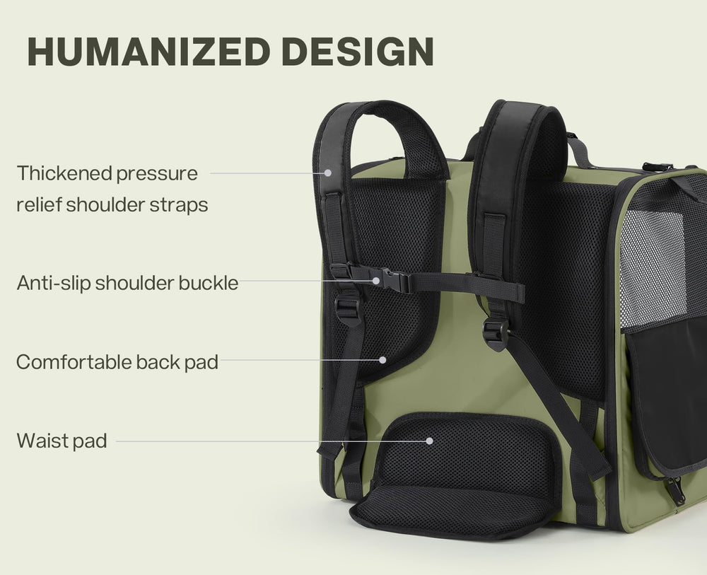 Pecute cat carrier backpack peek-out window for easy interaction