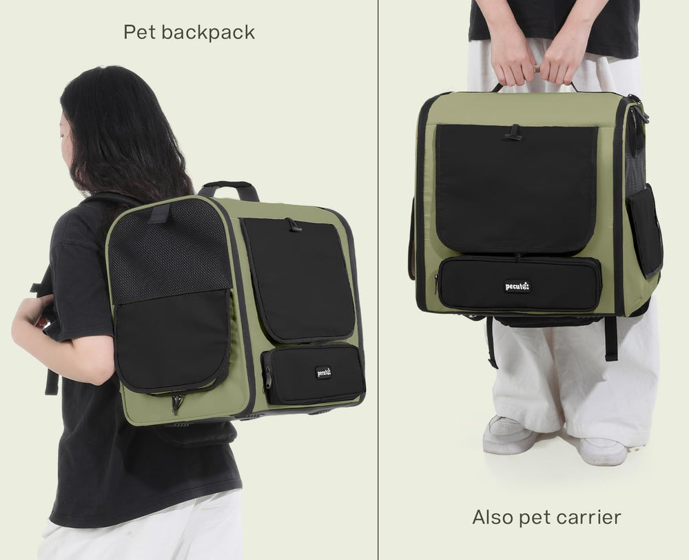 Pecute cat carrier backpack tent conversion supports camping adventures