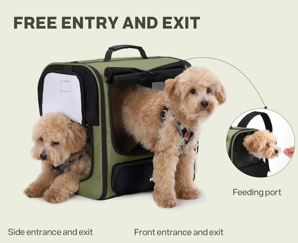 Pecute cat carrier backpack top roller shutter offers private space