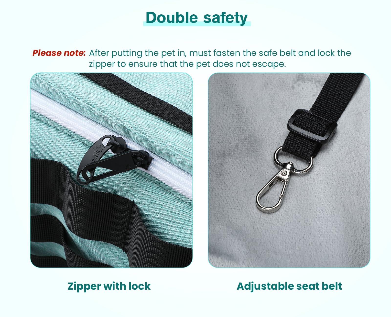 Pecute Cat Carrier Expandable dual-entrances offers flexible pet access from either side